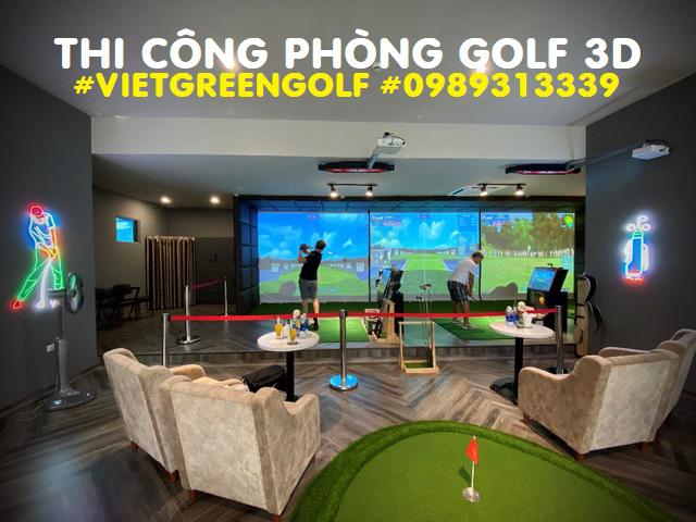 Quy trình lắp đặt phòng chơi golf 3D