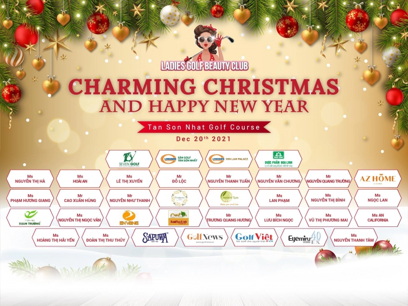 Ladies Golf & Beauty Club với giải đấu Charming Christmas